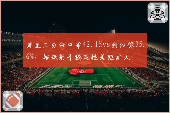 库里三分命中率42.1%vs利拉德35.6%，超级射手稳定性差距扩大